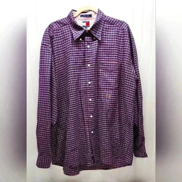 Tommy Hilfiger Plaid Button-Up Shirt XL - Picture 1 of 16